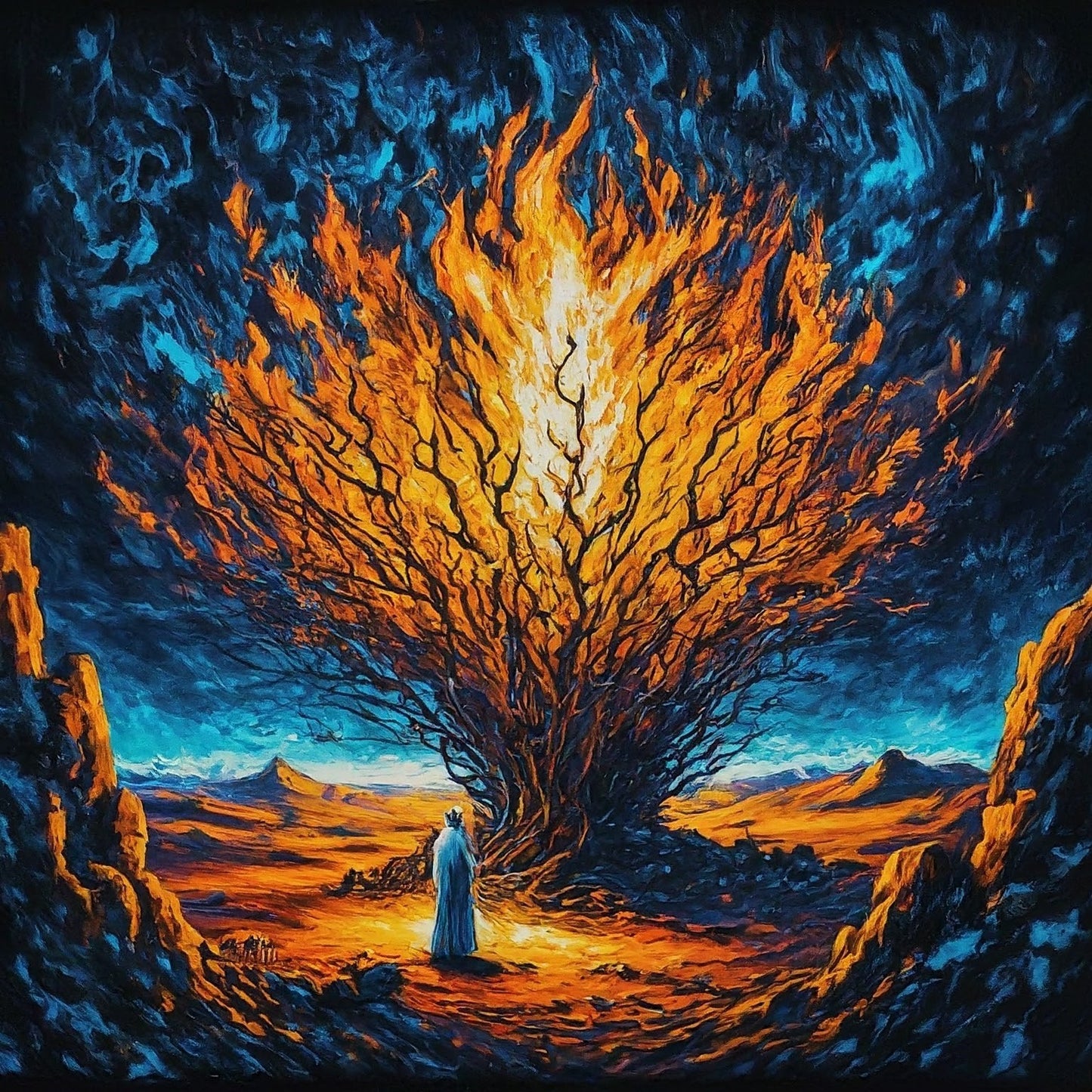Moses and the burning bush